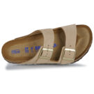 BIRKENSTOCK Arizona Soft Footbed Nubuck / Sandcastle / Regular Beige Ciabatta Donna - 6