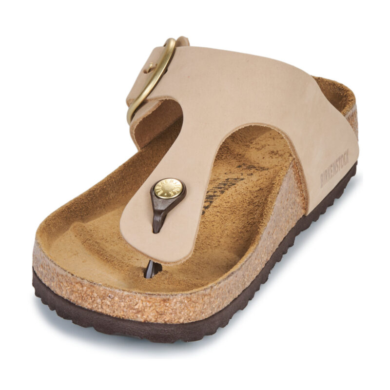 BIRKENSTOCK Gizeh Big Buckle Nubuck / Sandcastle / Regular Beige Infradito Donna - 3