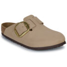 BIRKENSTOCK Boston Big Buckle Nubuck / Sandcastle / Regular Beige Zoccoli Donna - 1