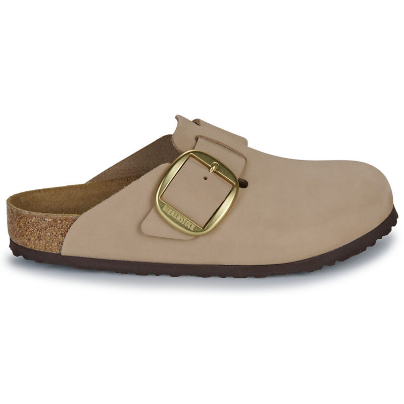 BIRKENSTOCK Boston Big Buckle Nubuck / Sandcastle / Regular Beige Zoccoli Donna - 2
