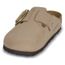 BIRKENSTOCK Boston Big Buckle Nubuck / Sandcastle / Regular Beige Zoccoli Donna - 3