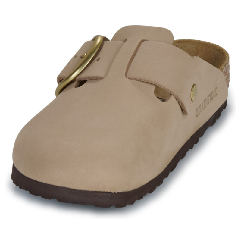 BIRKENSTOCK Boston Big Buckle Nubuck / Sandcastle / Regular Beige Zoccoli Donna - 3