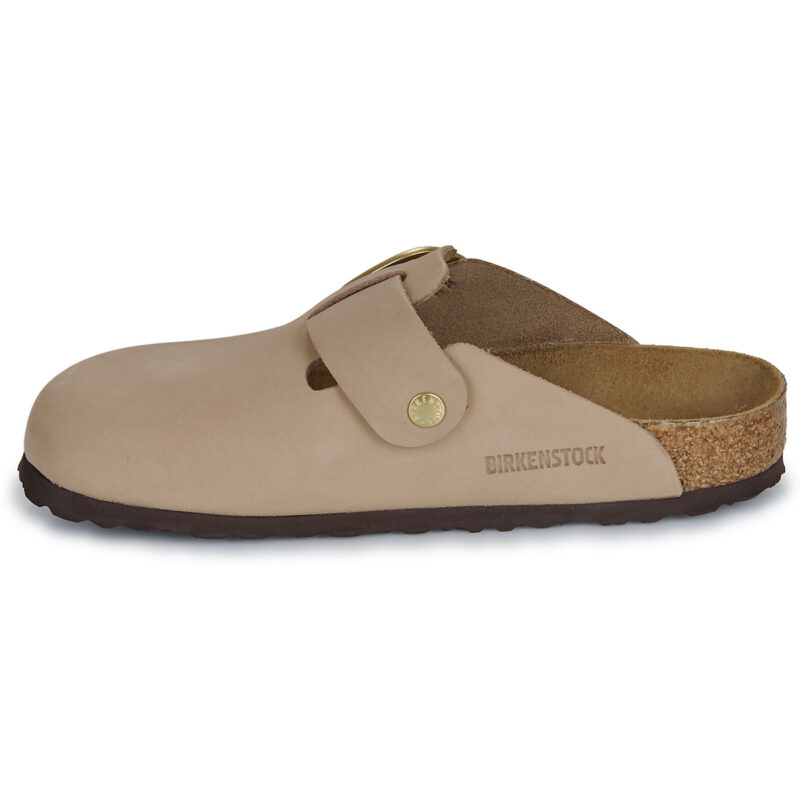 BIRKENSTOCK Boston Big Buckle Nubuck / Sandcastle / Regular Beige Zoccoli Donna - 4