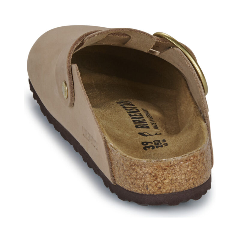 BIRKENSTOCK Boston Big Buckle Nubuck / Sandcastle / Regular Beige Zoccoli Donna - 5