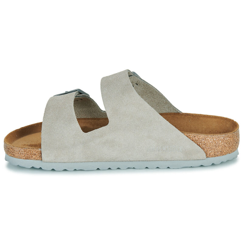 BIRKENSTOCK Arizona Suede / Stone / Coin / Regular Grigio Ciabatta Uomo - 4