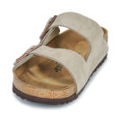 BIRKENSTOCK Arizona Suede / Taupe / Regular Beige Ciabatta Uomo - 3