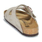 Chaussons femme BIRKENSTOCK Arizona en daim taupe/beige classique - Pointure 5