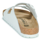 BIRKENSTOCK Arizona Naturel / Pelle Pantoufles blanches classiques pour femmes - Pointure 5