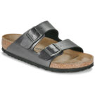 BIRKENSTOCK Arizona Birko-flor / Metallic / Black / Regular Nero Ciabatta Donna - 1