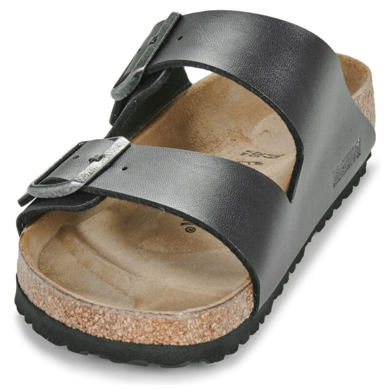 BIRKENSTOCK Arizona Birko-flor / Metallic / Black / Regular Nero Ciabatta Donna - 3
