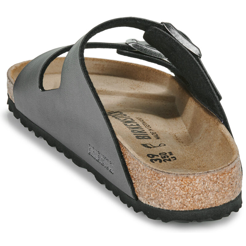 BIRKENSTOCK Arizona Birko-flor / Metallic / Black / Regular Nero Ciabatta Donna - 5