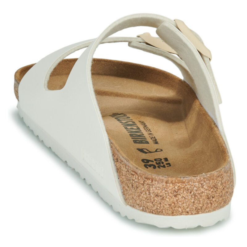 BIRKENSTOCK Arizona Birko-flor / Eggshell / Regular Beige Ciabatta Uomo - 5