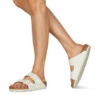 BIRKENSTOCK Arizona Birko-flor / Eggshell / Regular Beige Ciabatta Uomo - 8