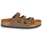 BIRKENSTOCK Florida Soft Footbed Birko-flor / Nubuck / Mocha / Regular Marrone Ciabatta Donna - 2