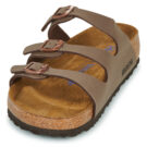 BIRKENSTOCK Florida Soft Footbed Birko-flor / Nubuck / Mocha / Regular Marrone Ciabatta Donna - 3