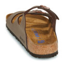 BIRKENSTOCK Florida Soft Footbed Birko-flor / Nubuck / Mocha / Regular Marrone Ciabatta Donna - 5