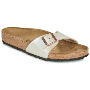 BIRKENSTOCK Madrid Birko-flor / Perla / White / Regular Beige Ciabatta Donna