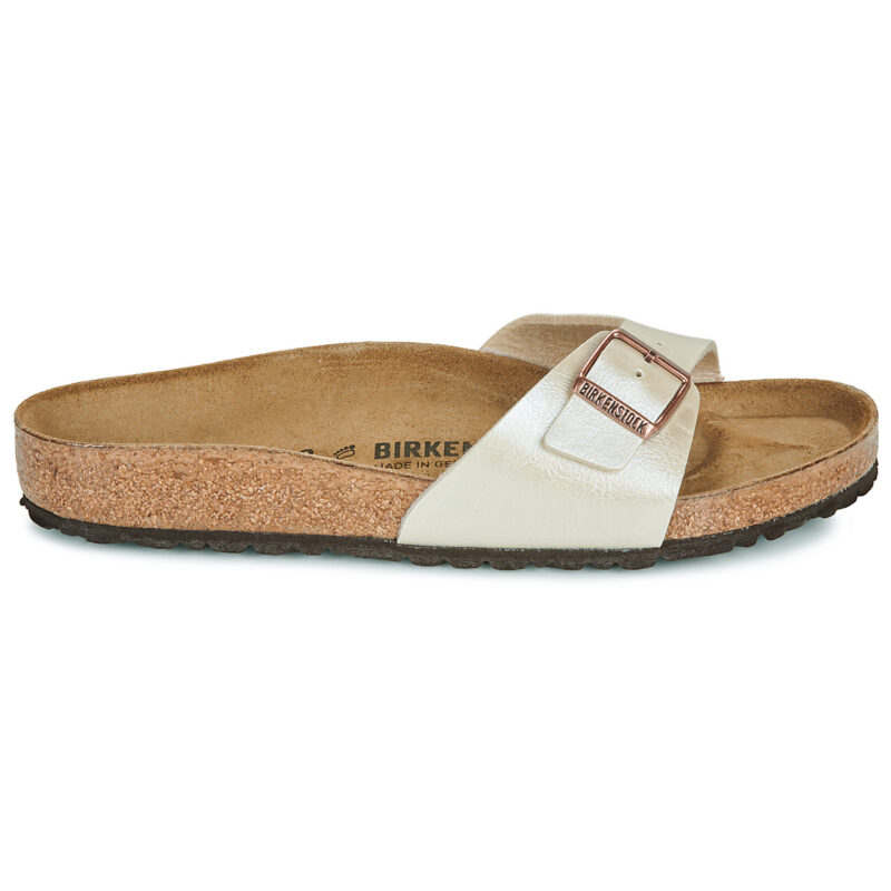 BIRKENSTOCK Madrid Birko-flor / Perla / White / Regular Beige Ciabatta Donna - 2