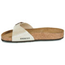 BIRKENSTOCK Madrid Birko-flor / Perla / White / Regular Beige Ciabatta Donna - 4