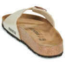 BIRKENSTOCK Madrid Birko-flor / Perla / White / Regular Beige Ciabatta Donna - 5