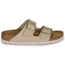 Chaussons femme BIRKENSTOCK Arizona Birko-flor / Vernis / Sable / Beige &eacute;troit - Pointure 2