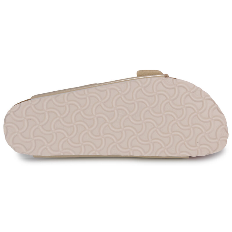 Chaussons femme BIRKENSTOCK Arizona Birko-flor / Vernis / Sable / Beige &eacute;troit - Pointure 7