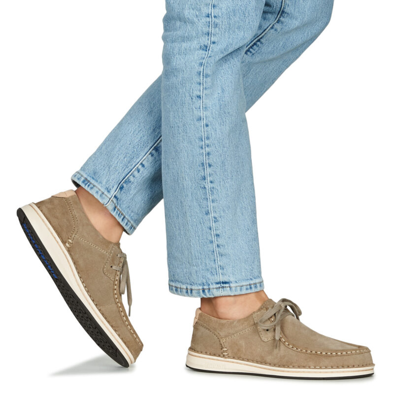 BIRKENSTOCK Pasadena Suede / Taupe / Regular Beige Derby Uomo - 8