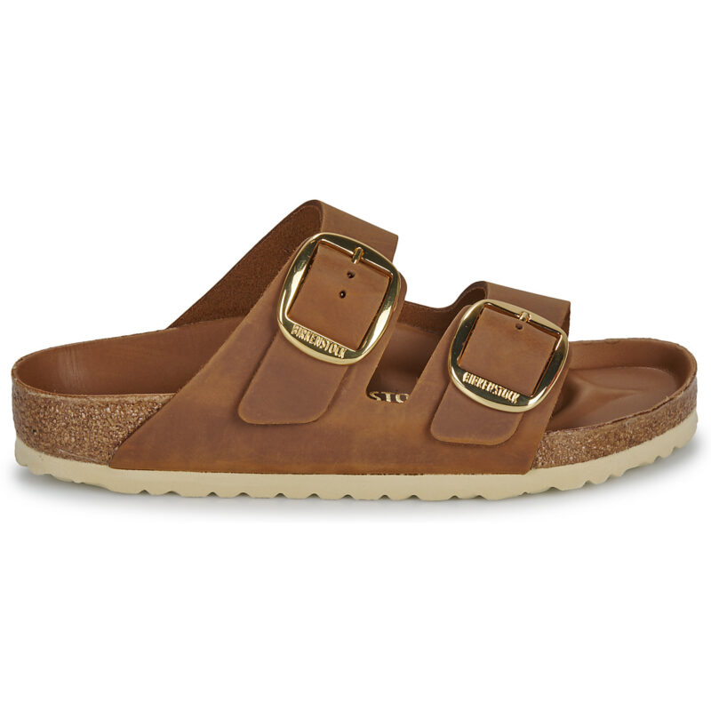 BIRKENSTOCK Arizona Big Buckle Oiled / Piel / Co&ntilde;ac / Marr&oacute;n Regular Chancla Mujer - 2