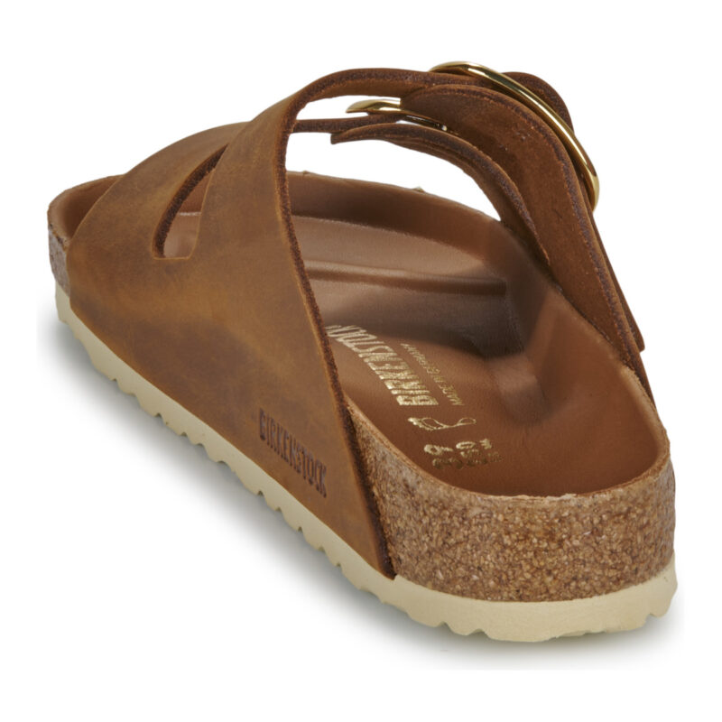 BIRKENSTOCK Arizona Big Buckle Oiled / Piel / Co&ntilde;ac / Marr&oacute;n Regular Chancla Mujer - 5
