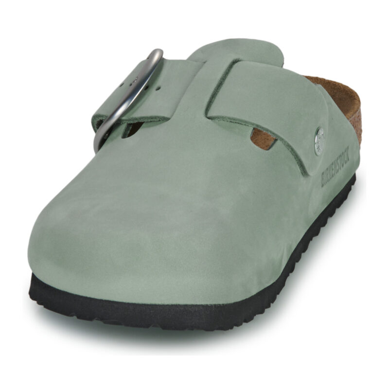 BIRKENSTOCK Boston Big buckle Nubuck / Pure / Sage / Regular Verde Zoccoli Donna - 3