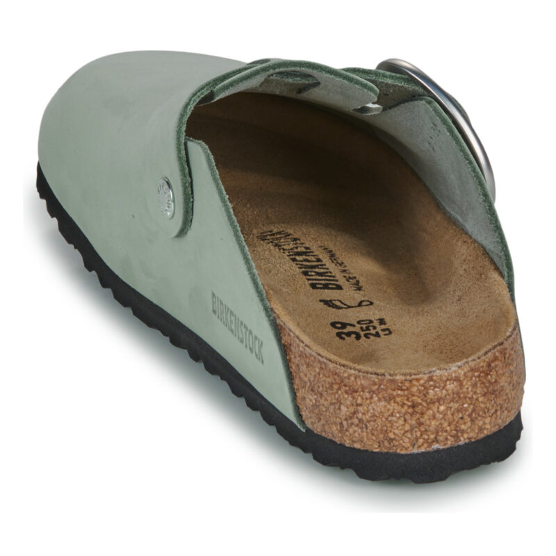 BIRKENSTOCK Boston Big buckle Nubuck / Pure / Sage / Regular Verde Zoccoli Donna - 5