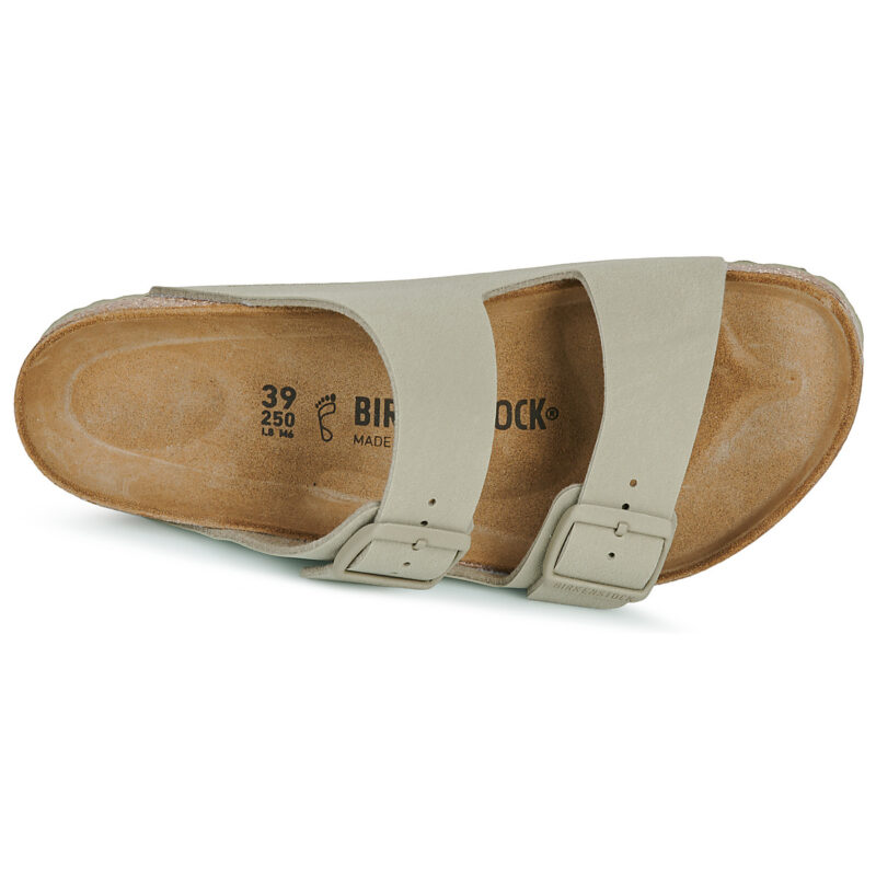 BIRKENSTOCK Arizona Birko-flor / Khaki / Regular Khaki Women's Slipper - 6
