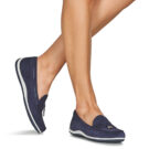 Geox D VEGA MOC Blau Damen Mokassins - 8
