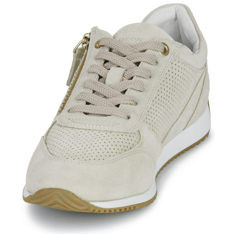 Geox D CALITHE Beige - Niedrige Sneakers Damen - 3