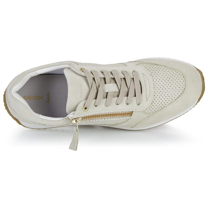 Geox D CALITHE Beige - Niedrige Sneakers Damen - 6