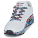 Skechers JGOLDCROWN: UNO - CLASSIC Wei&szlig;e Low-Top-Sneaker f&uuml;r Damen - Gr&ouml;&szlig;e 3