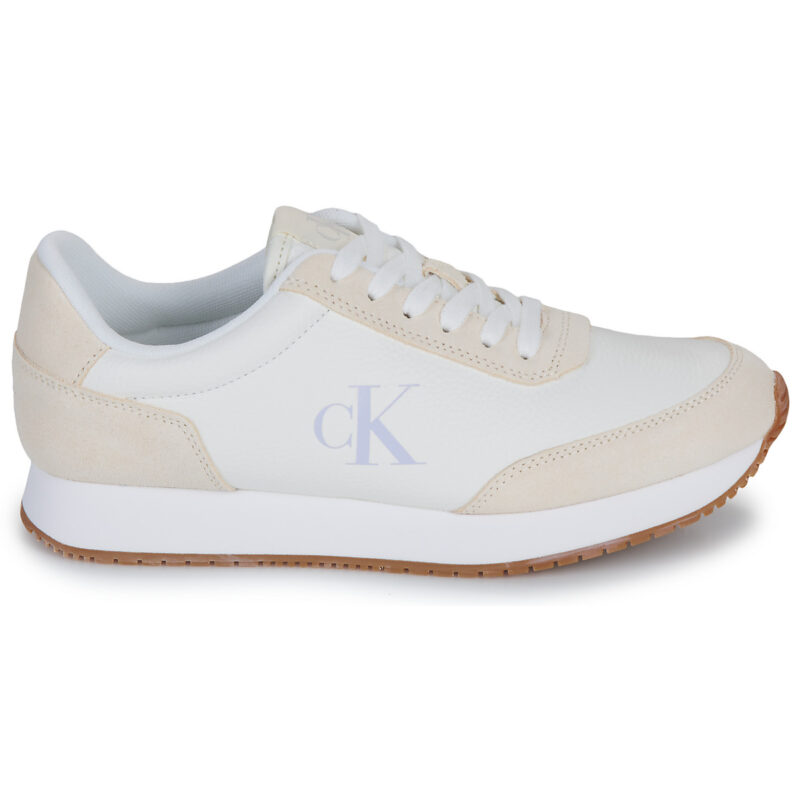 Calvin Klein Jeans RUNNER LACEUP LOW MIXMG Bianco Sneakers basse Donna - 2