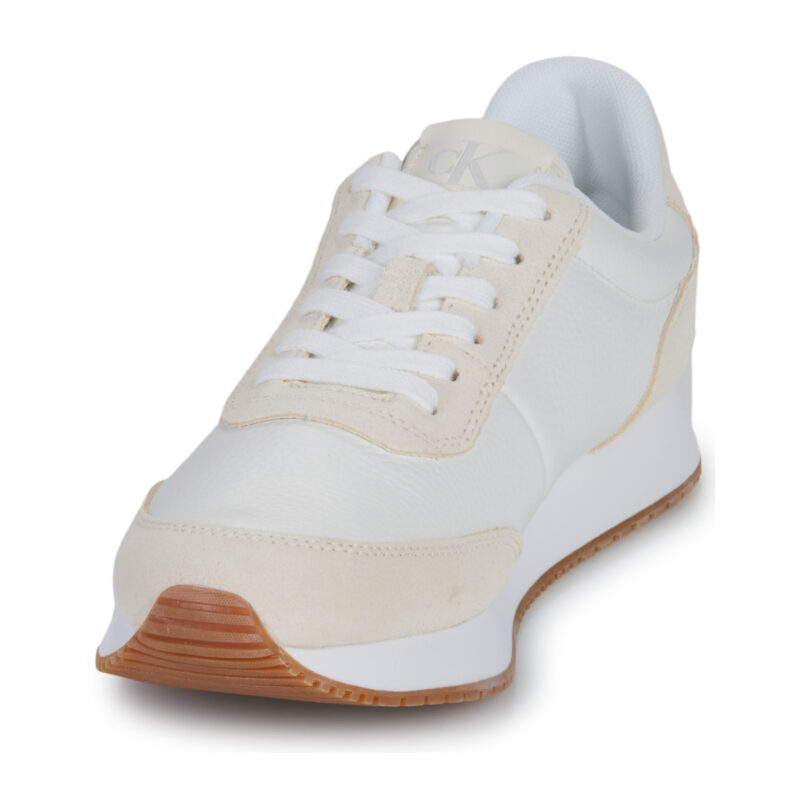 Calvin Klein Jeans RUNNER LACEUP LOW MIXMG Bianco Sneakers basse Donna - 3