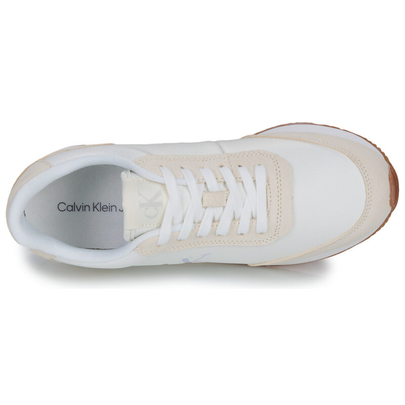 Calvin Klein Jeans RUNNER LACEUP LOW MIXMG Bianco Sneakers basse Donna - 6