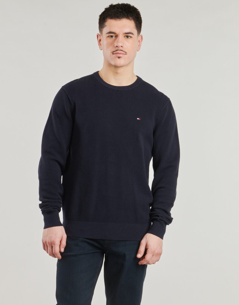 Maglione Tommy Hilfiger ESSENTIAL STRUCTURE CREW NECK Marine Maglioni Uomo - 2