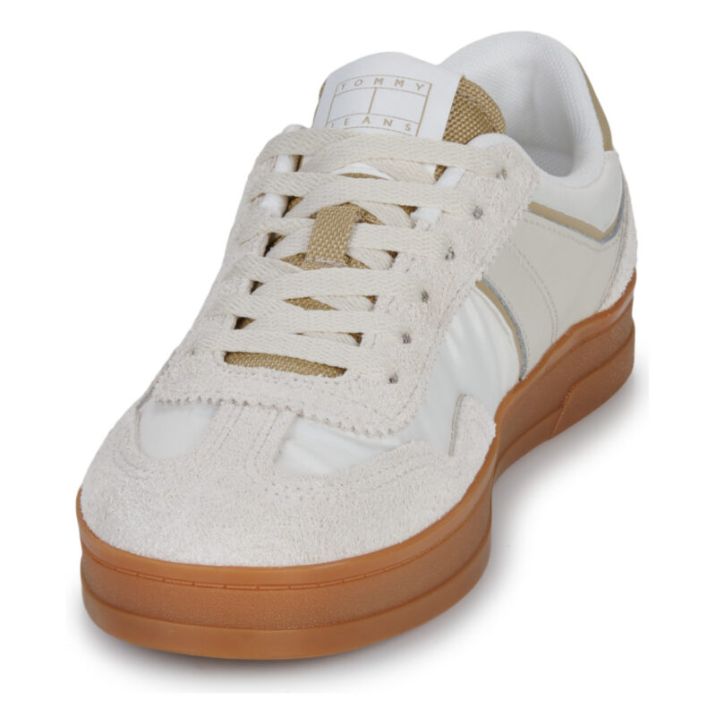 Tommy Jeans THE GREENWICH MIX MEDIA Beige Low Sneakers Women - 3