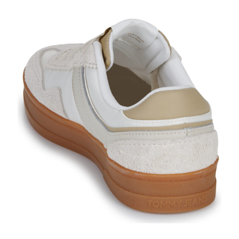 Tommy Jeans THE GREENWICH MIX MEDIA Beige Low Sneakers Women - 5