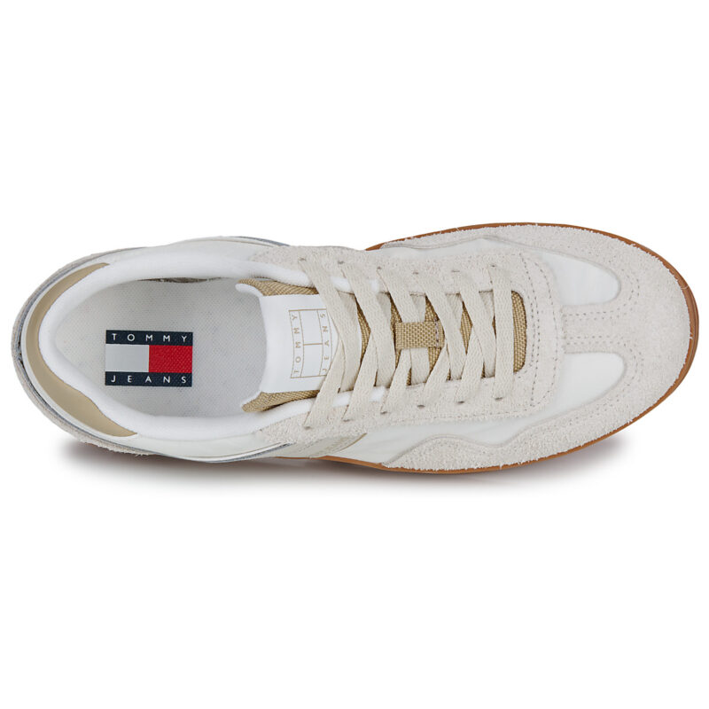 Tommy Jeans THE GREENWICH MIX MEDIA Beige Low Sneakers Women - 6
