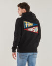Felpe con cappuccio Tommy Jeans TJM REG UNI FLAG TIGER HOODIE Nero Felpe con cappuccio Uomo - 2