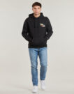 Felpe con cappuccio Tommy Jeans TJM REG UNI FLAG TIGER HOODIE Nero Felpe con cappuccio Uomo - 3