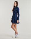 Abito corto Tommy Jeans DENIM PLEATED TRUCKER DRESS Marine Abiti corti Donna - 3
