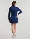 Abito corto Tommy Jeans DENIM PLEATED TRUCKER DRESS Marine Abiti corti Donna - 4