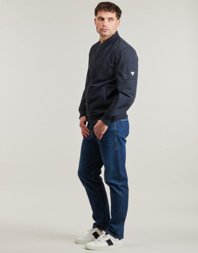 Giubbotto Guess SATIN BOMBER Marine Giubbotti Uomo - 3