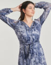 Dress Guess BREANNA LONG Blue Long Dresses Women - 5