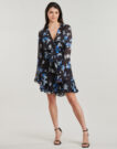 Kurzes Kleid Guess SIBILLA Blaue kurze Kleider Damen - 2